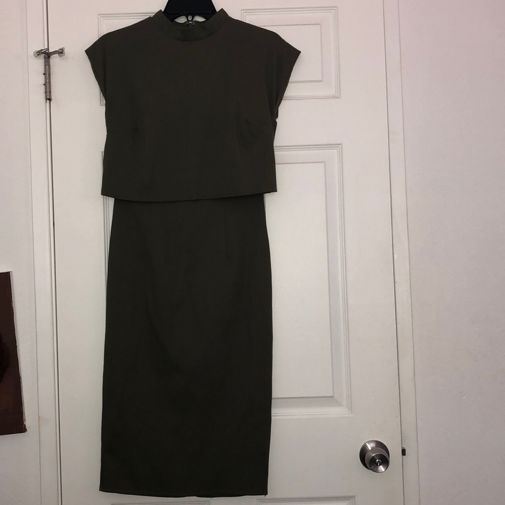 Mock neck dress